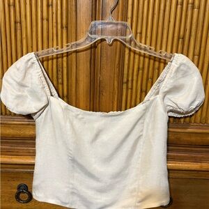 J. Crew linen blend top